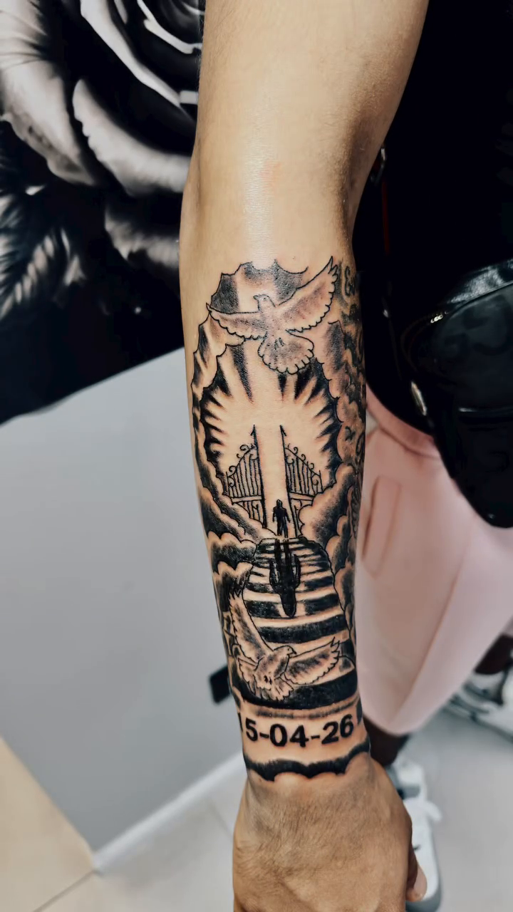 Tattoo by @503_tattoo_piercing — black_and_grey, illustrative