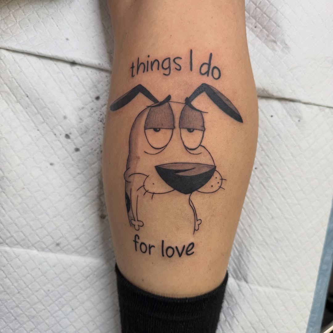 Tattoo by @jesstattooz — anime, lettering_script