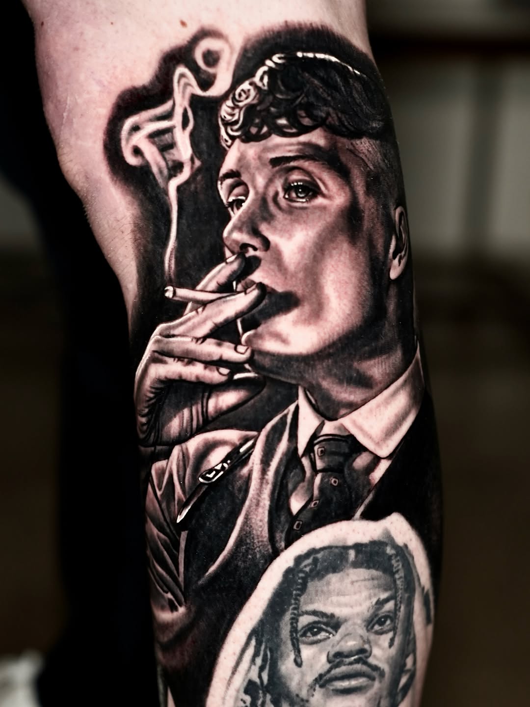 Tattoo by @joshphillipstattoos — realism, black_and_grey