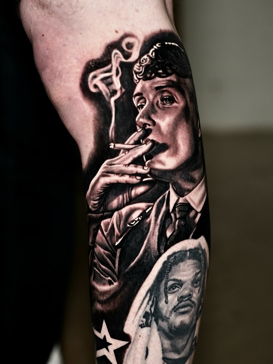 Tattoo by @joshphillipstattoos — realism, black_and_grey