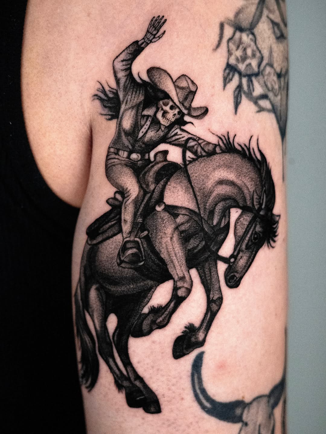 Tattoo by @dannonphantom — black_and_grey, realism