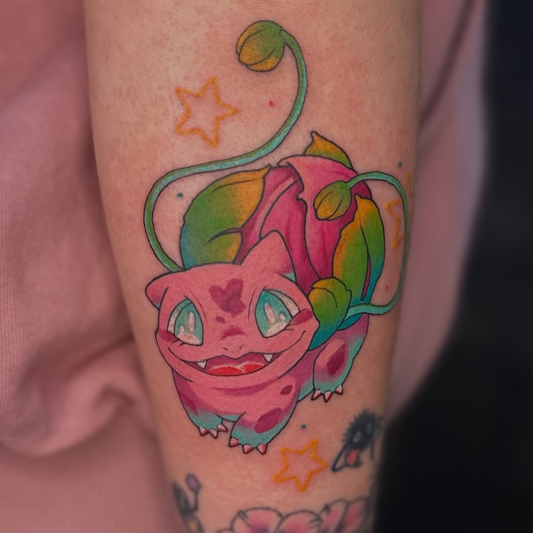 Tattoo by @amamor.art — anime, new_school