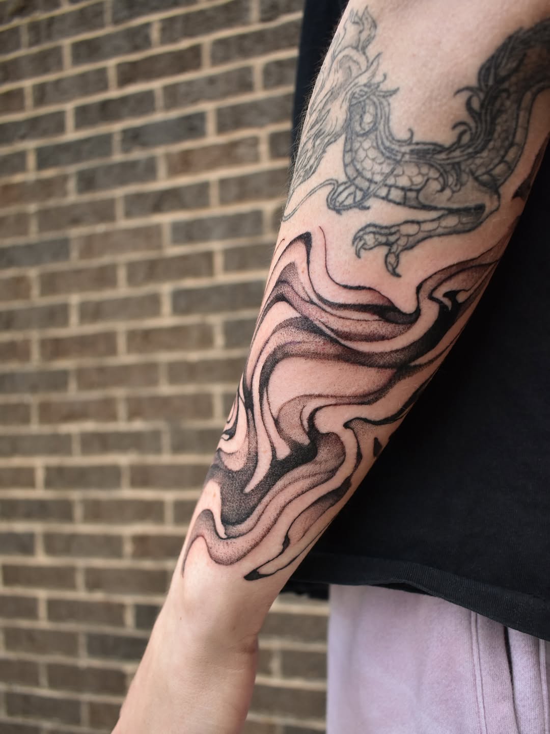 Tattoo by @legend_eli — blackwork, dotwork