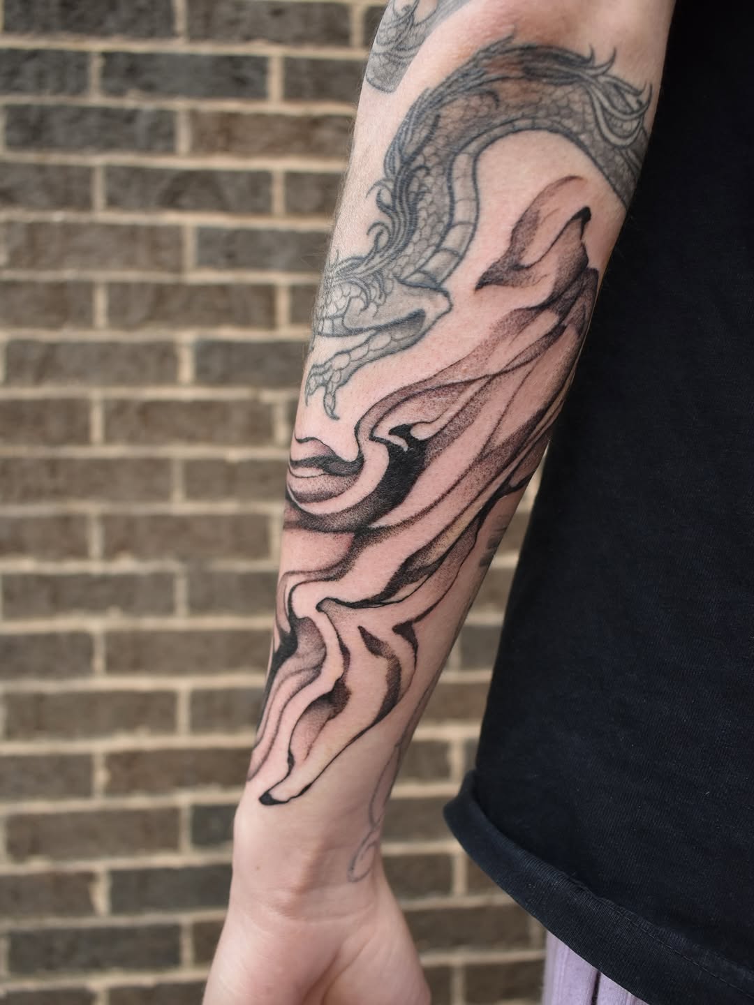 Tattoo by @legend_eli — illustrative, black_and_grey