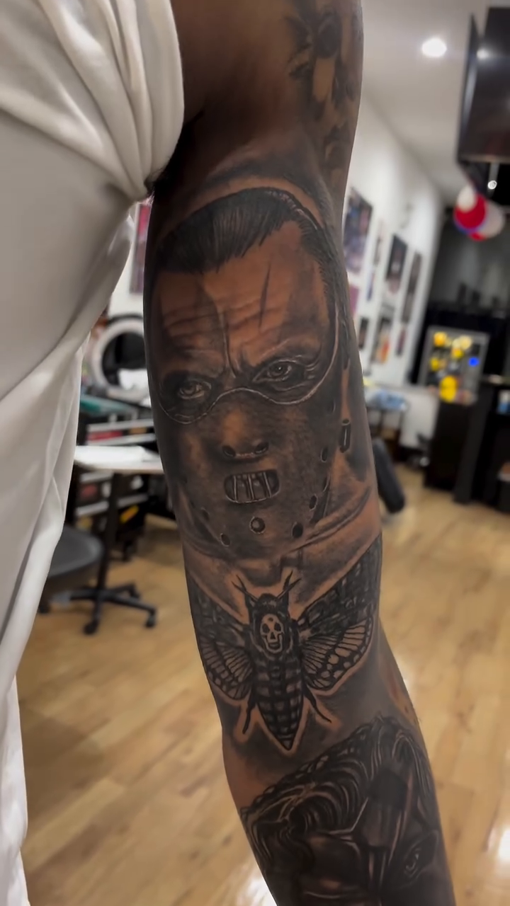 Tattoo by @teeski_ink — realism, dark_realism