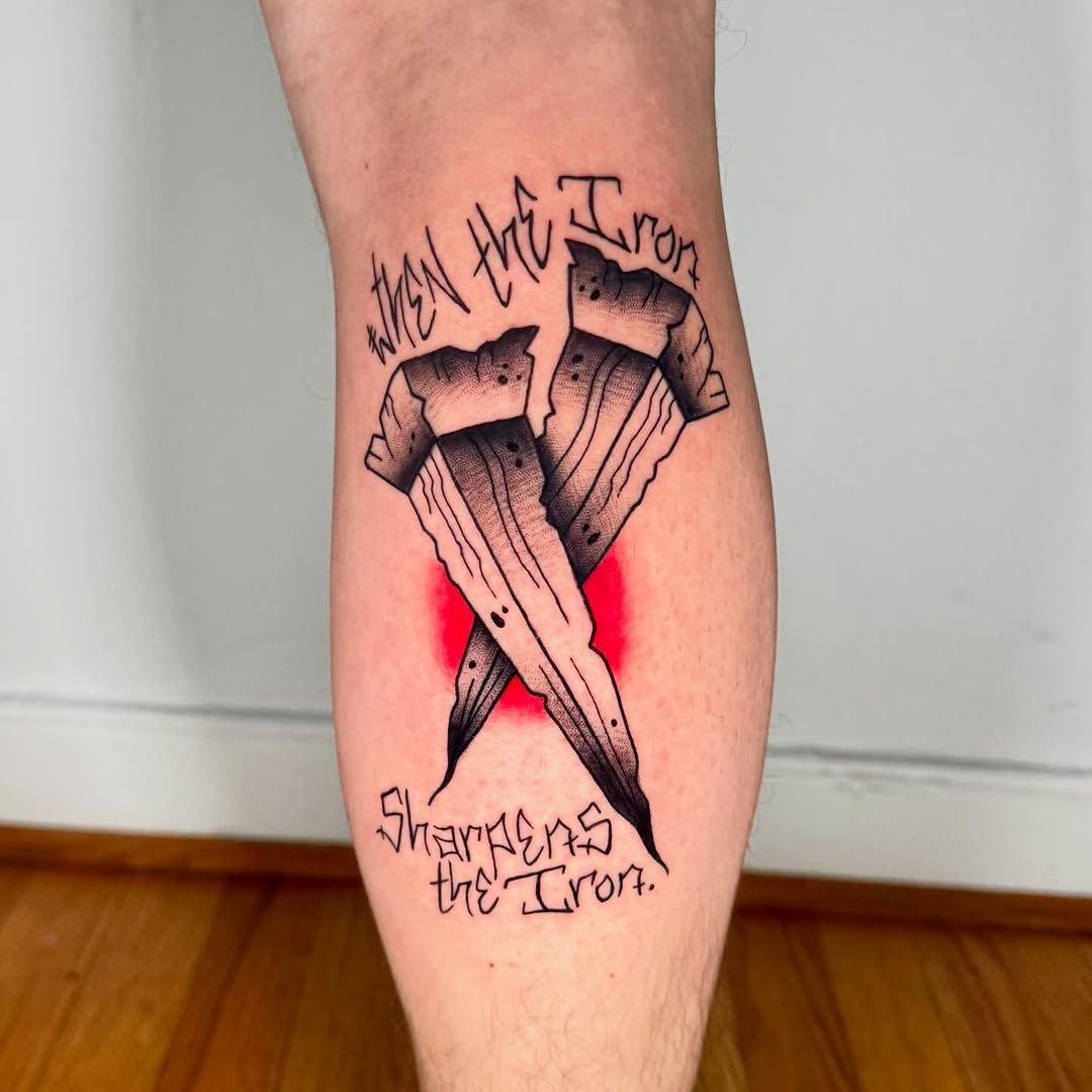 Tattoo by @tattoosbyzakariah — lettering_script, black_and_grey