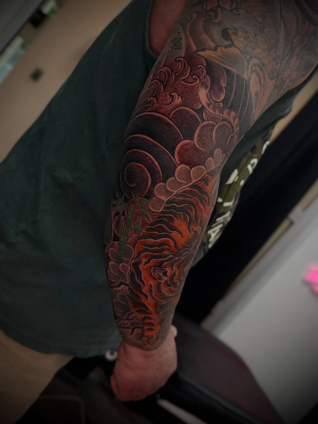 Tattoo by @kyle.inkz โ japanese_irezumi, black_and_grey