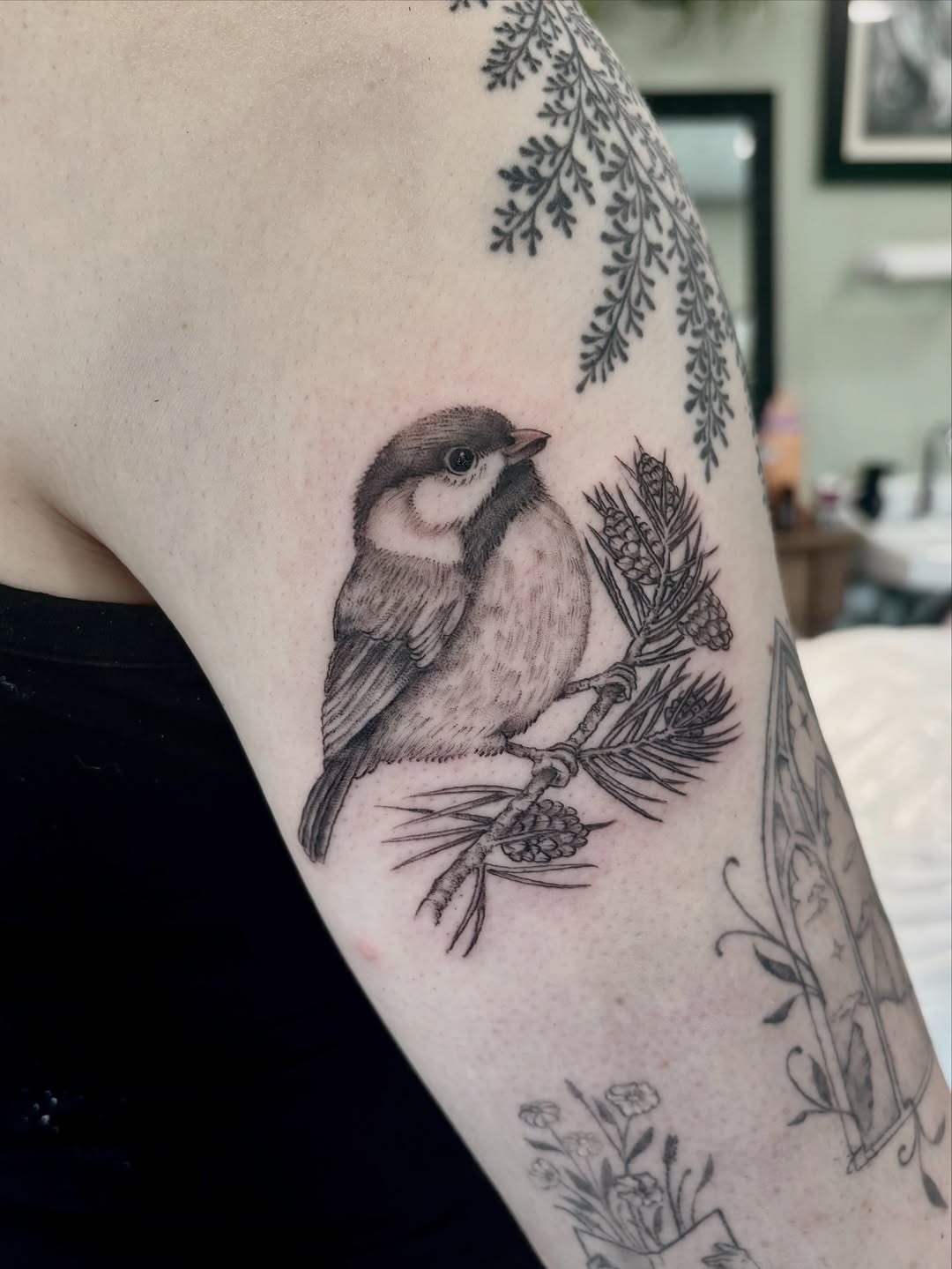 Tattoo by @sagerayink โ realism, dotwork