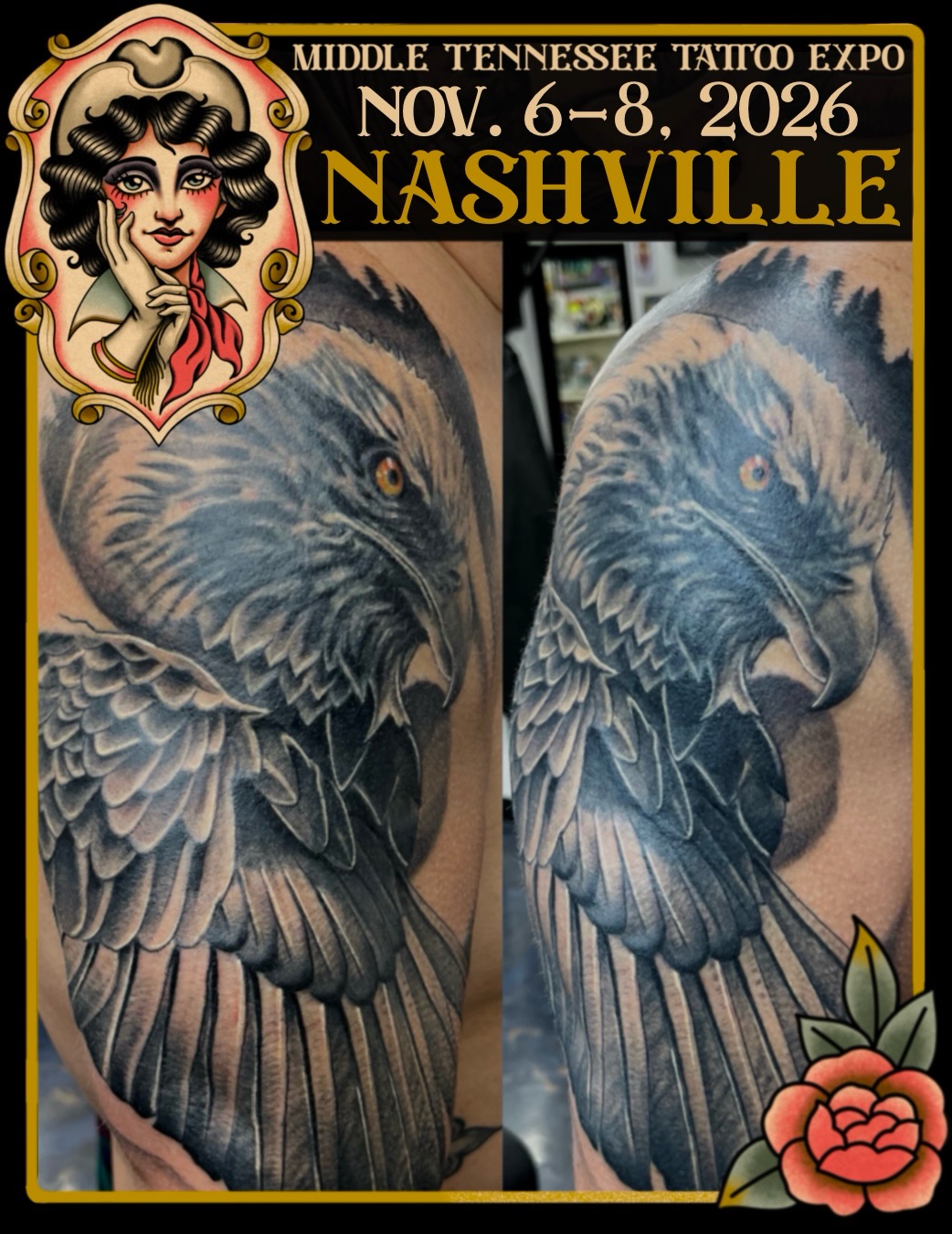 Tattoo by @necro_comicon — realism, black_and_grey