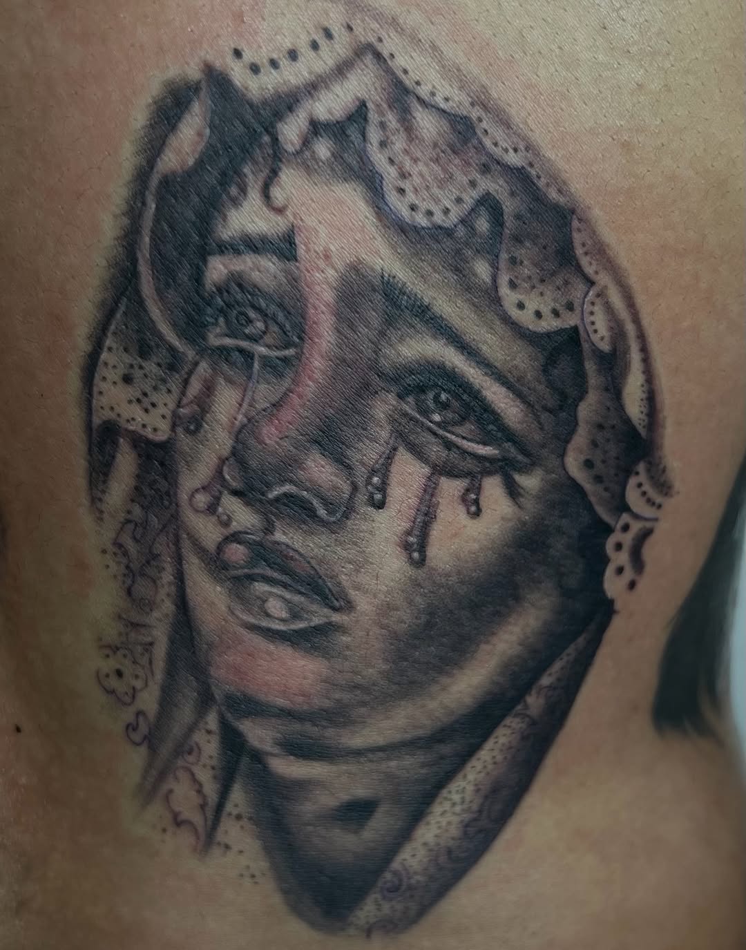 Tattoo by @godqueenkairoh β realism, chicano