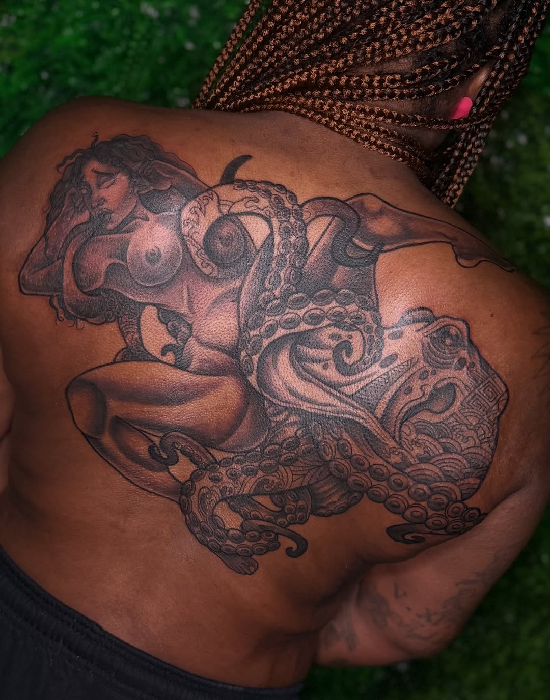 Tattoo by @godqueenkairoh β dark_realism, black_and_grey