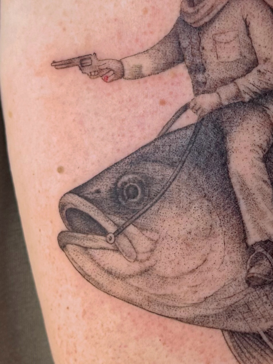 Tattoo by @tatsbyjameshix — black_and_grey