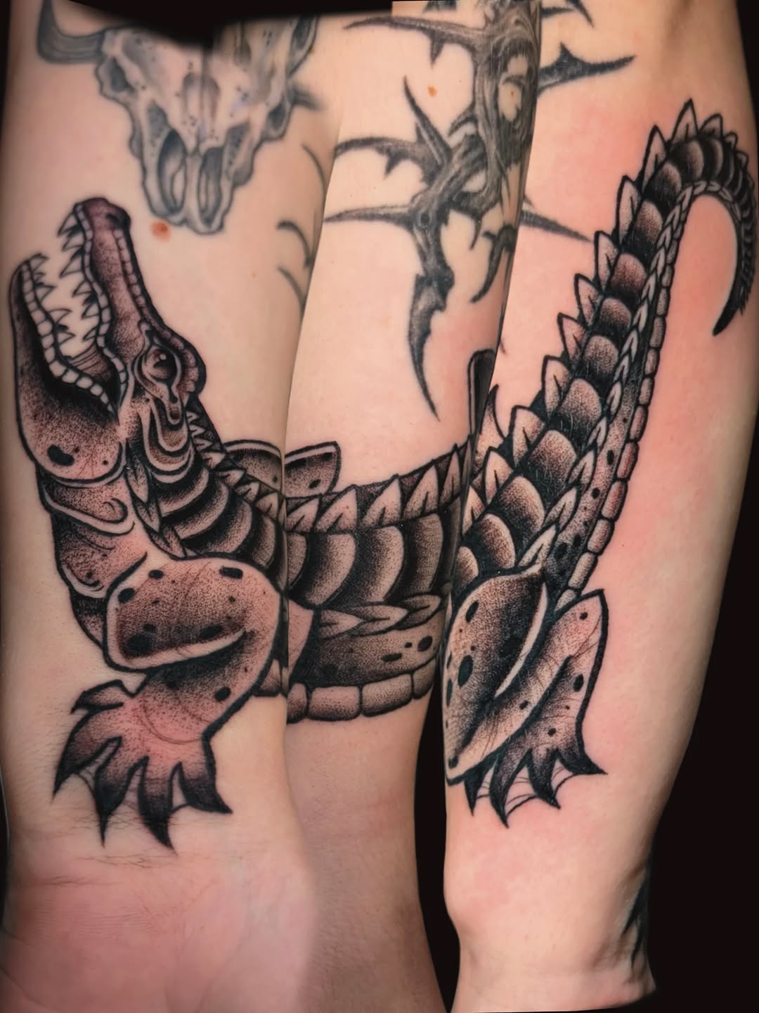 Tattoo by @cicadaqueen.ink — american_traditional, black_and_grey