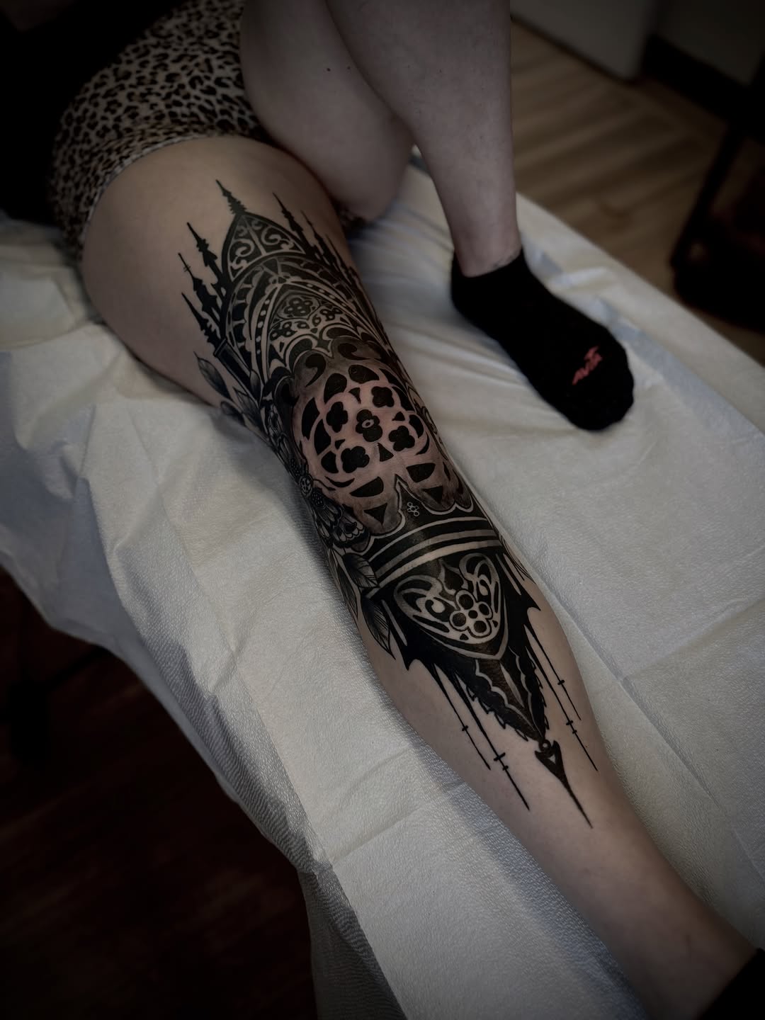 Tattoo by @sunken.rellik β blackwork, ornamental