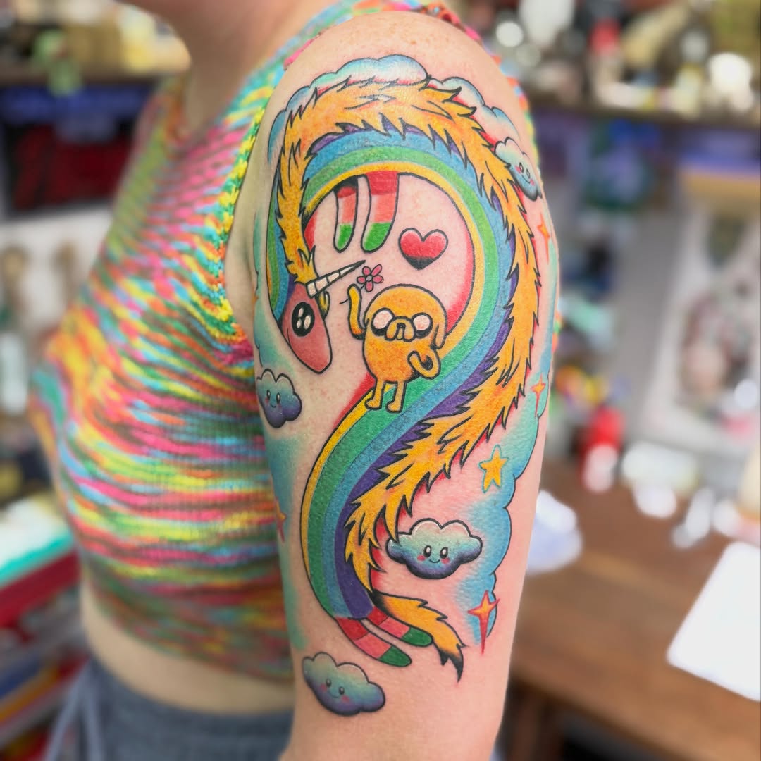 Tattoo by @thebighope — illustrative, new_school