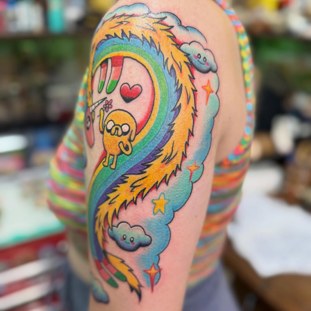 Tattoo by @thebighope — illustrative, new_school