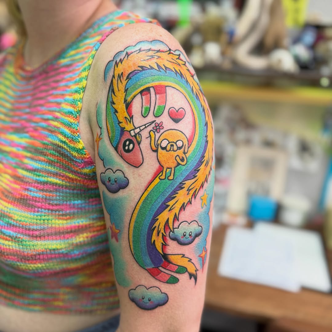 Tattoo by @thebighope — illustrative, new_school