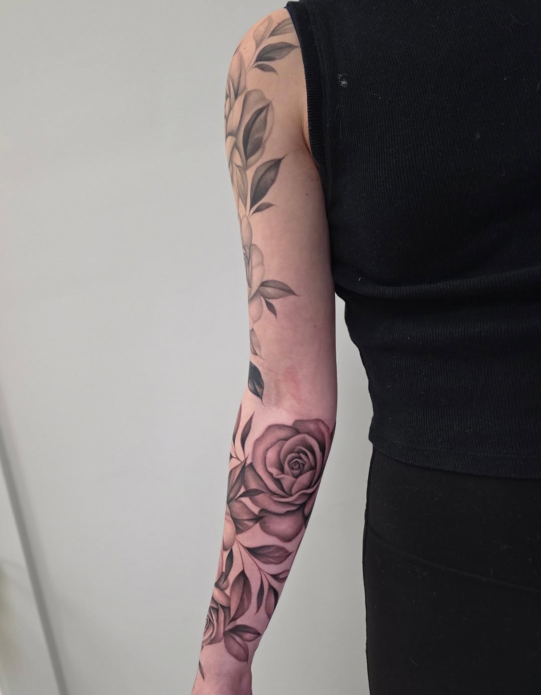 Tattoo by @paige.nicole.tattoos — realism, black_and_grey