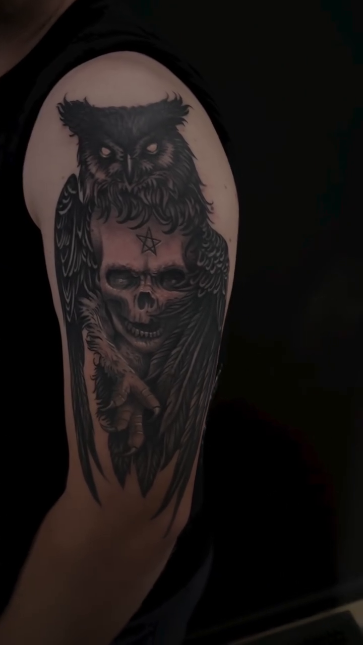 Tattoo by @inkandpaint551 — dark_realism, black_and_grey