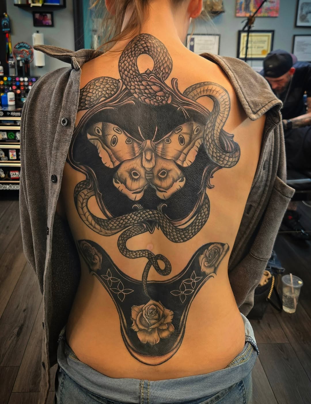 Tattoo by @danielleeink — blackwork, realism