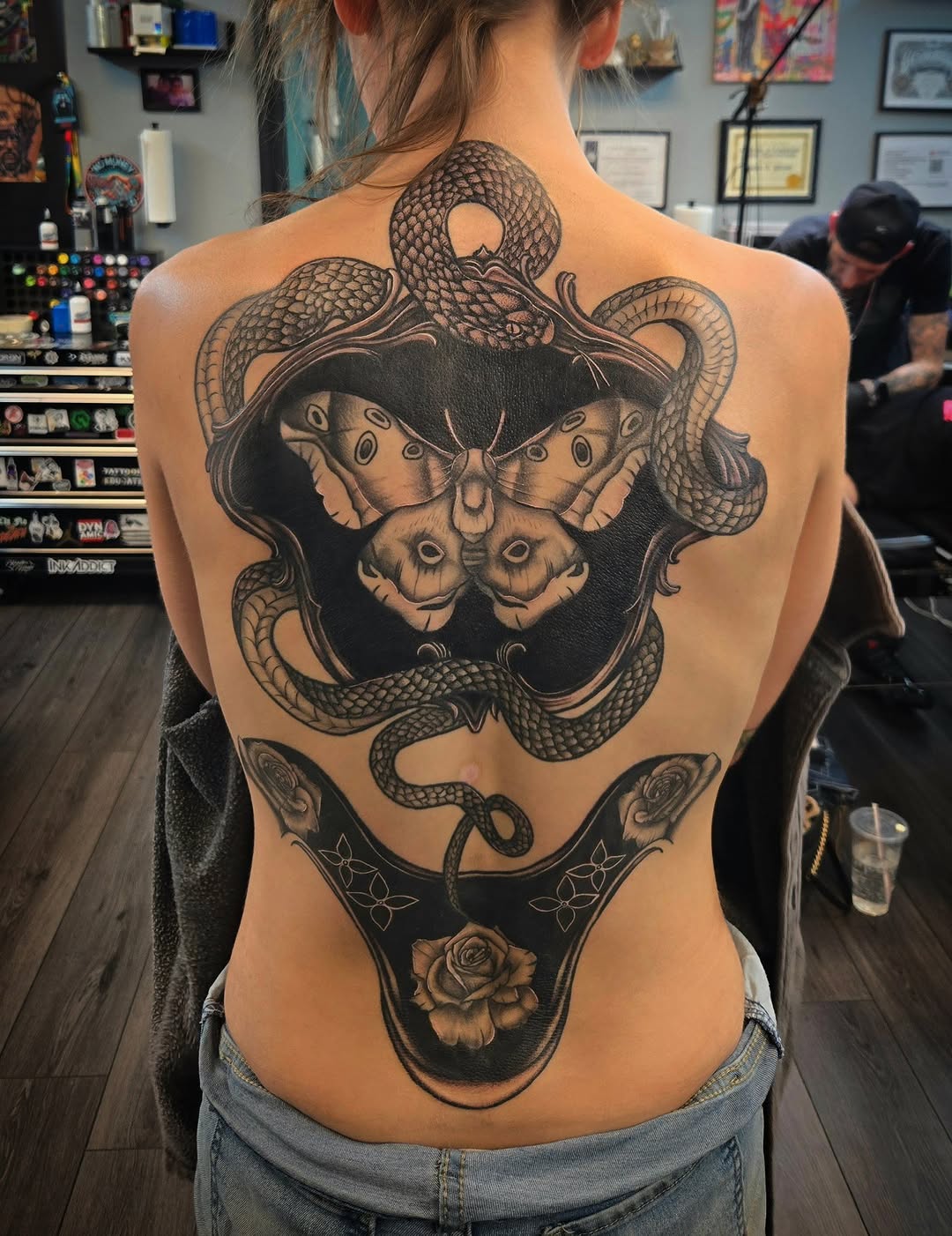 Tattoo by @danielleeink — black_and_grey, realism