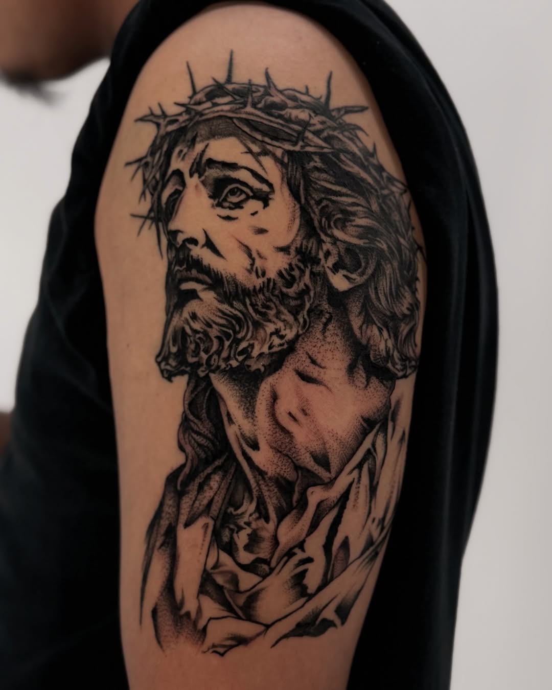 Tattoo by @taylorgperry — realism, dotwork