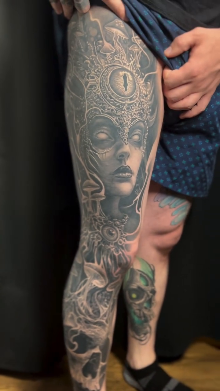 Tattoo by @drawingdeadart โ black_and_grey