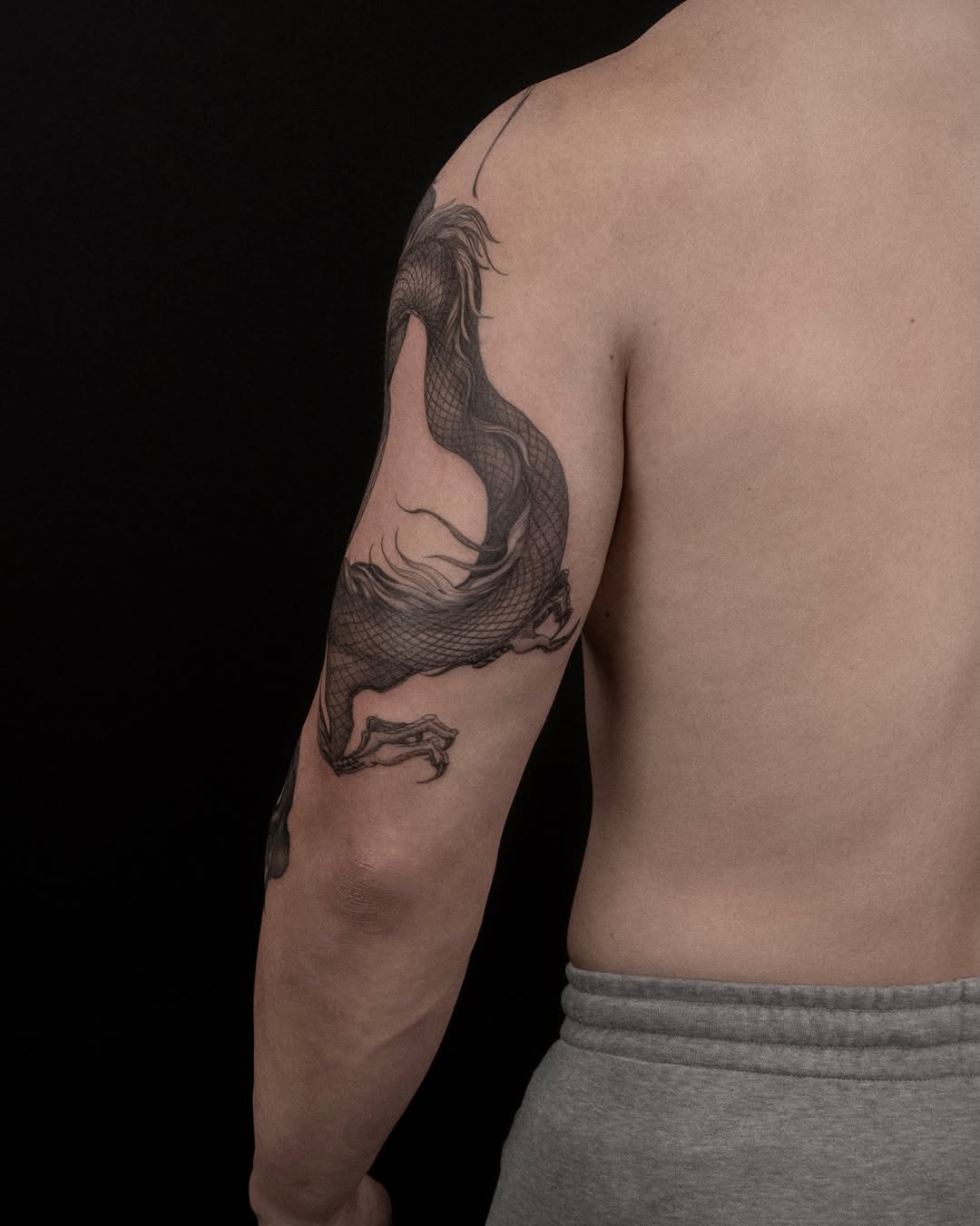 Tattoo by @wong_tattooer — japanese_irezumi, black_and_grey