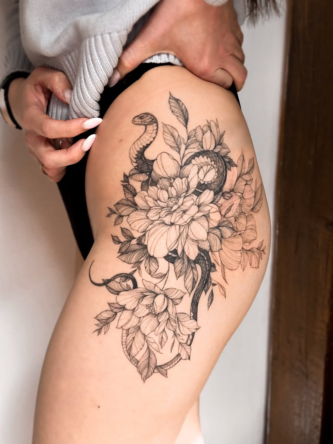 Tattoo by @milameowitattoo โ black_and_grey, illustrative