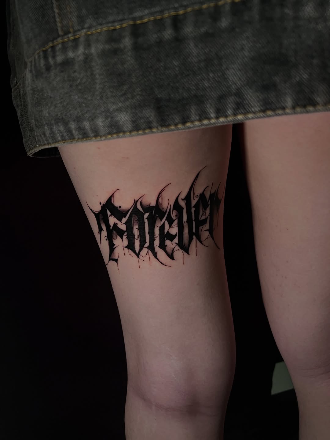 Tattoo by @sanniiitattoo — lettering_script, blackwork