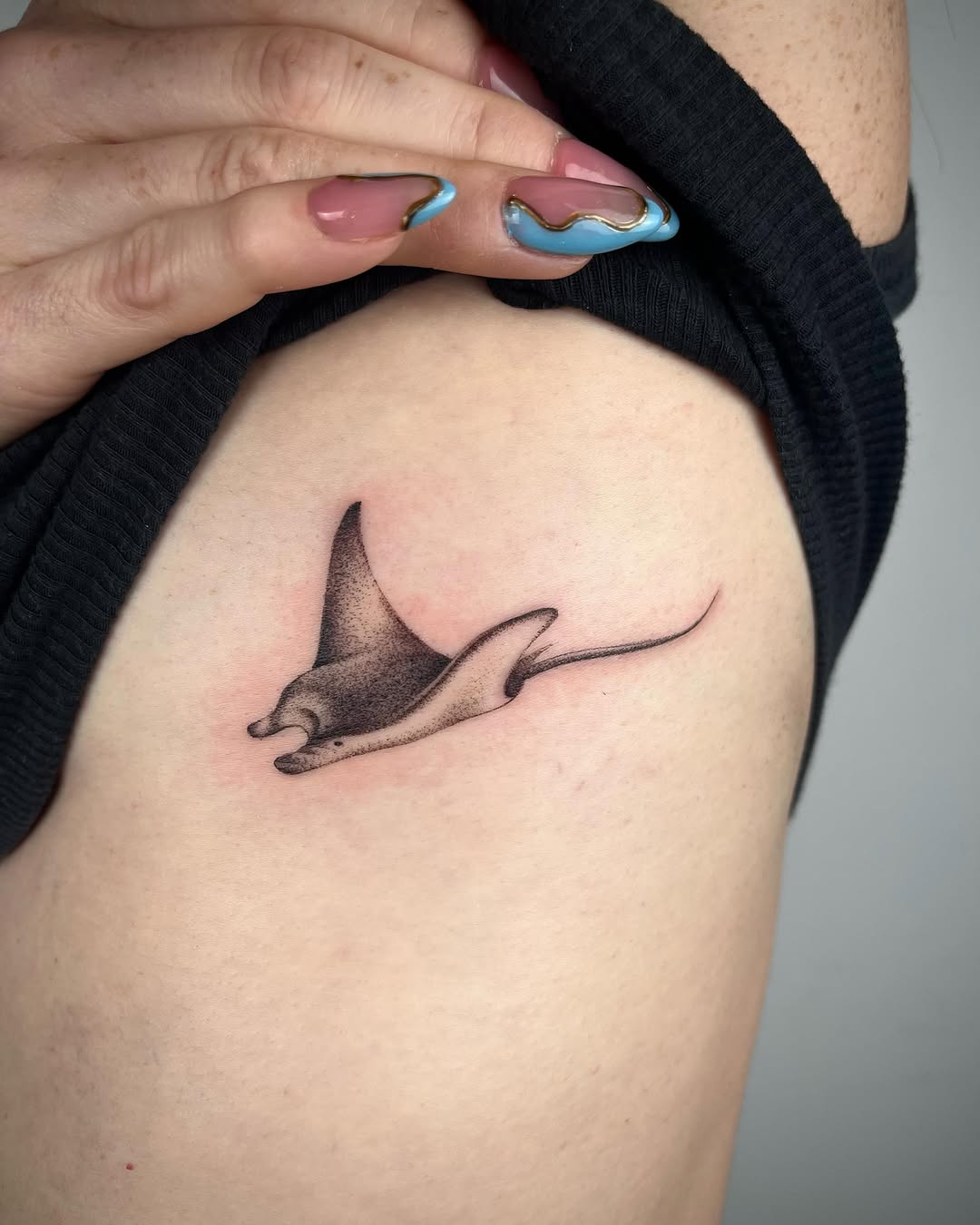 Tattoo by @zaktats — dotwork, black_and_grey