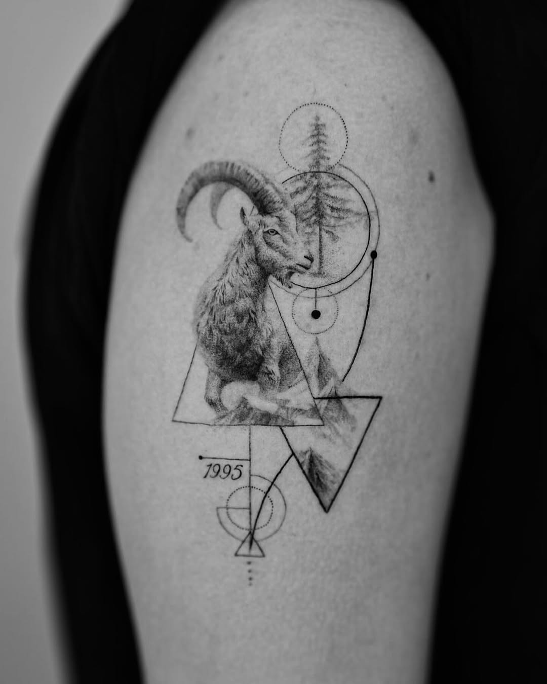 Tattoo by @arthoitam — realism, geometric