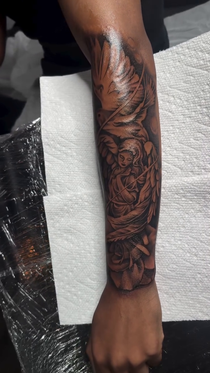 Tattoo by @tatsbysco — black_and_grey, realism