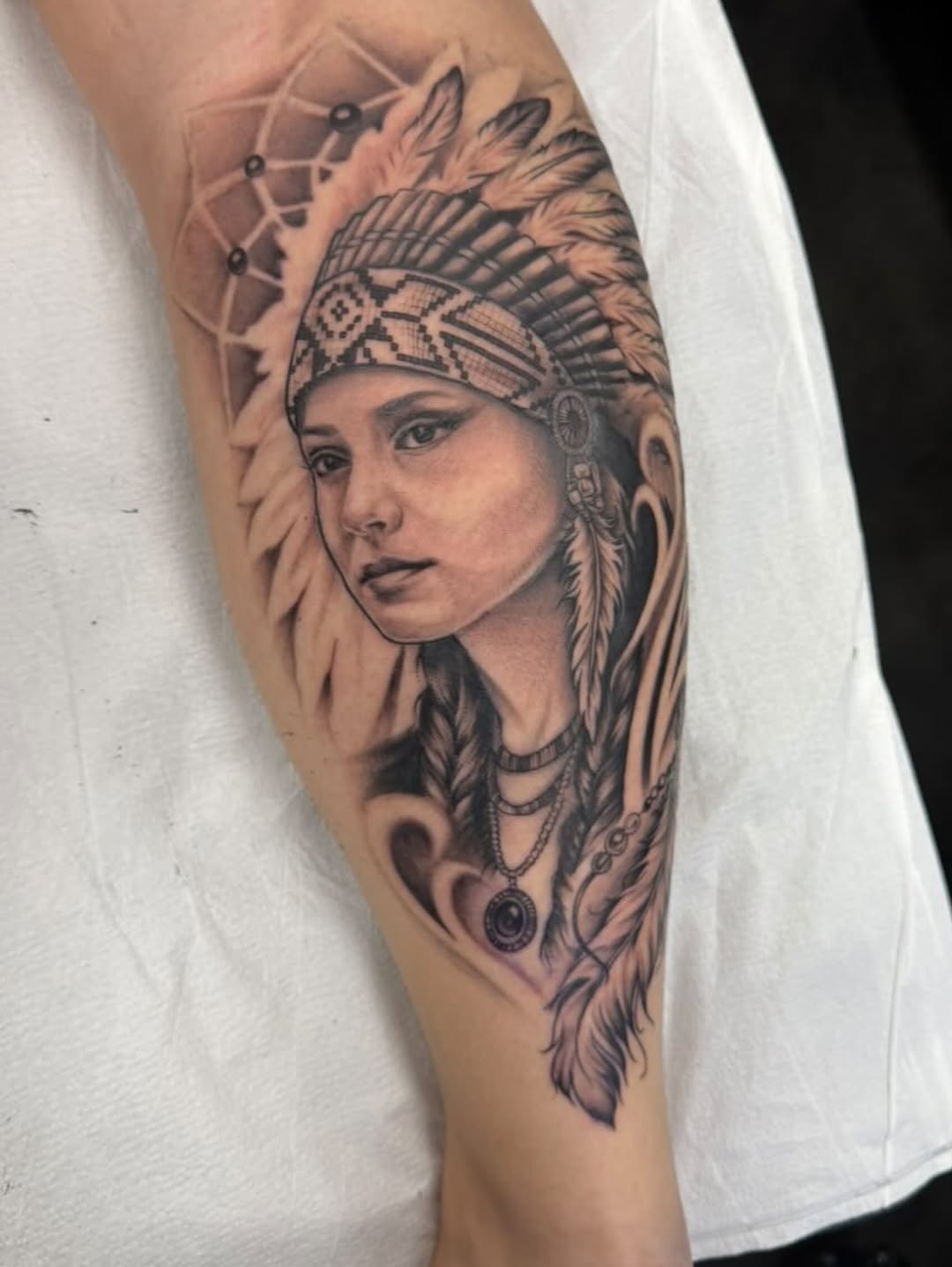 Tattoo by @lyndsink — realism, black_and_grey