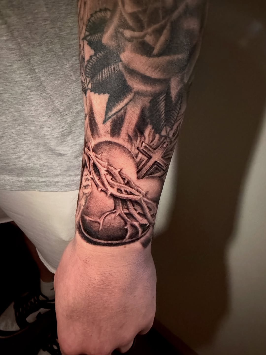 Tattoo by @tatsbysass — realism, black_and_grey