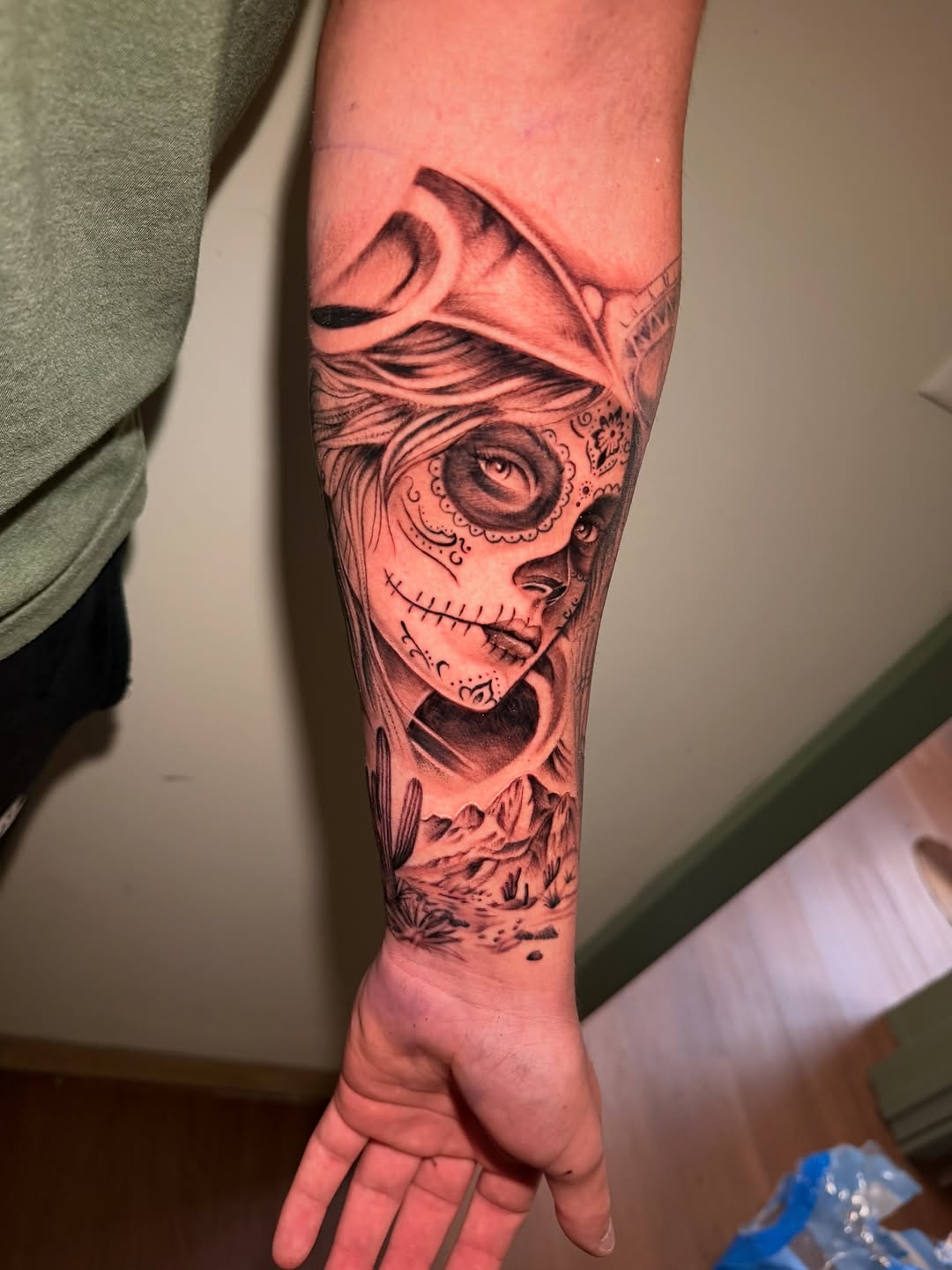 Tattoo by @tatsbysass — black_and_grey, realism