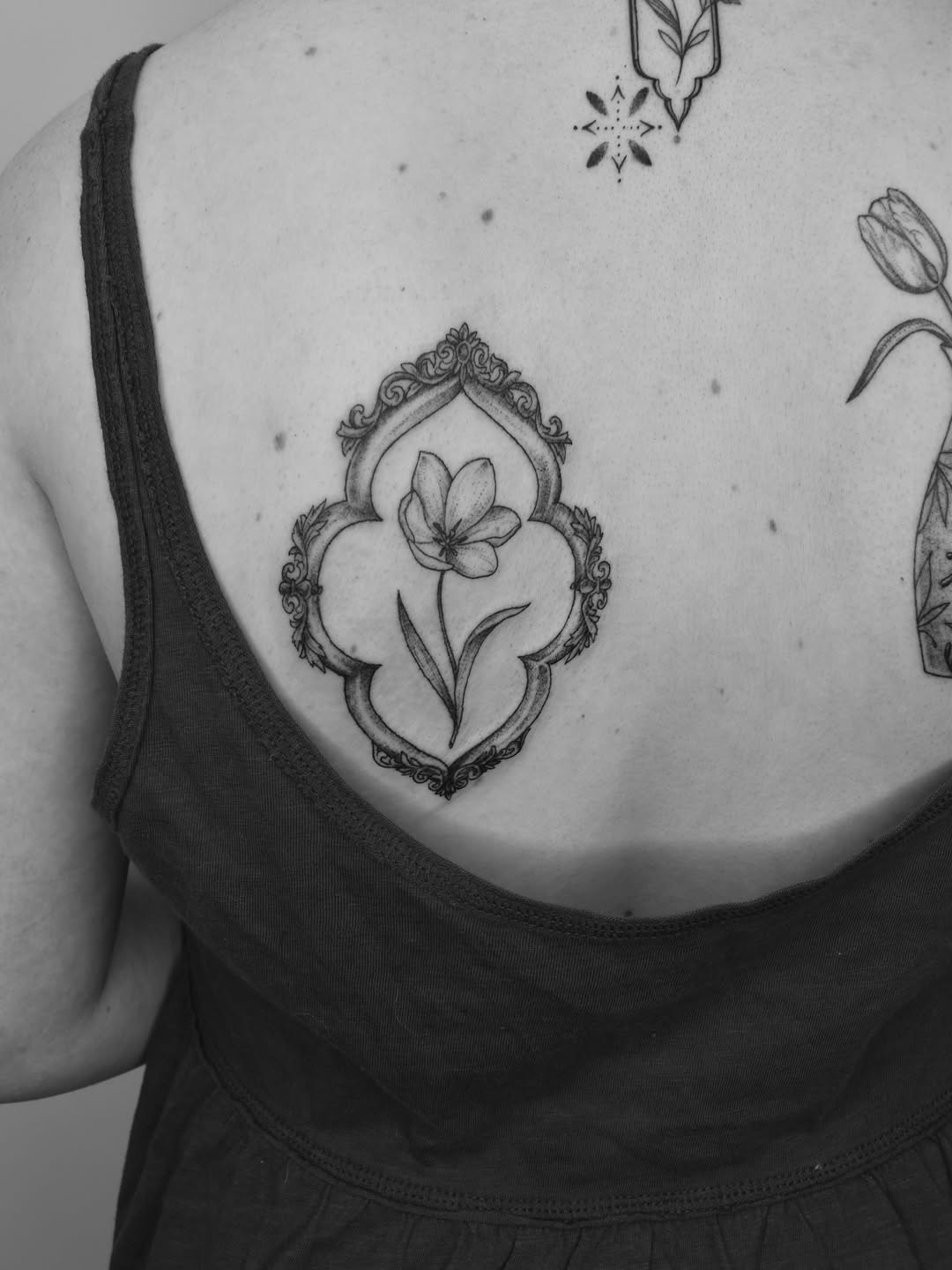 Tattoo by @serahsubmarine — illustrative, black_and_grey