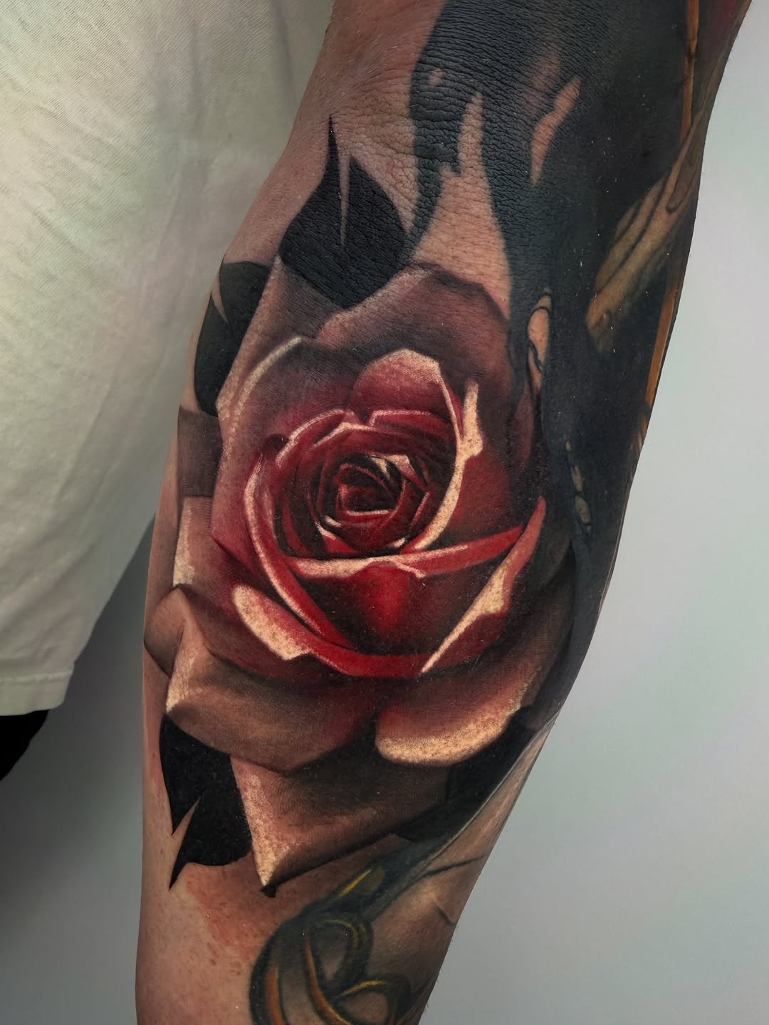 Tattoo by @dakcasetattoos — realism, black_and_grey