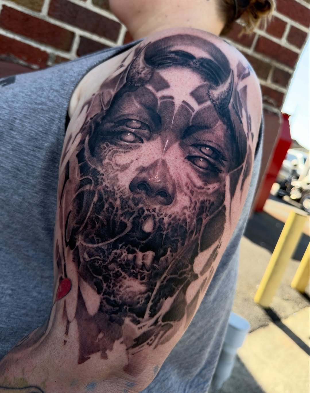 Tattoo by @joedejoya — dark_realism, black_and_grey