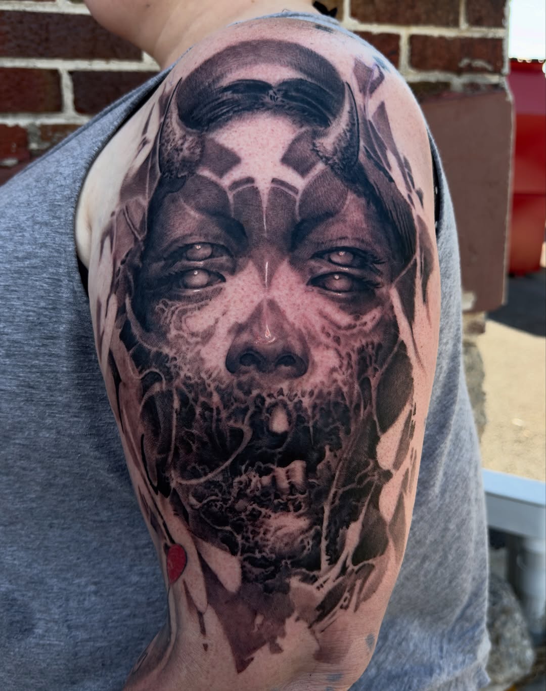 Tattoo by @joedejoya — dark_realism, black_and_grey