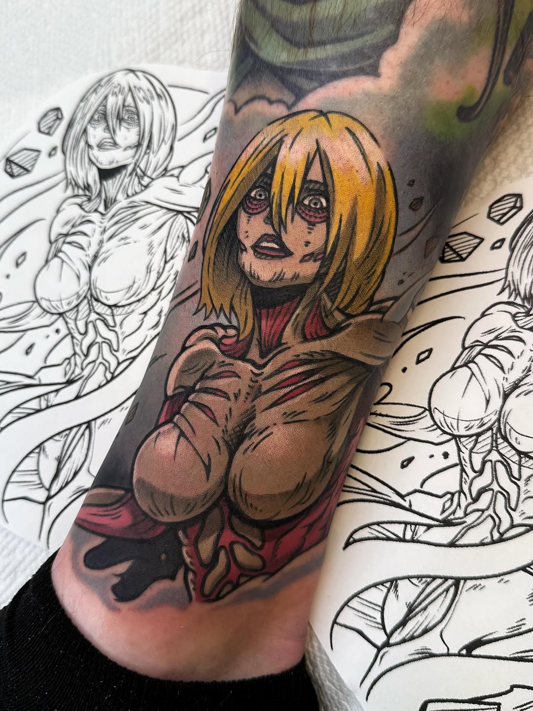 Tattoo by @chrismesitattoo โ anime