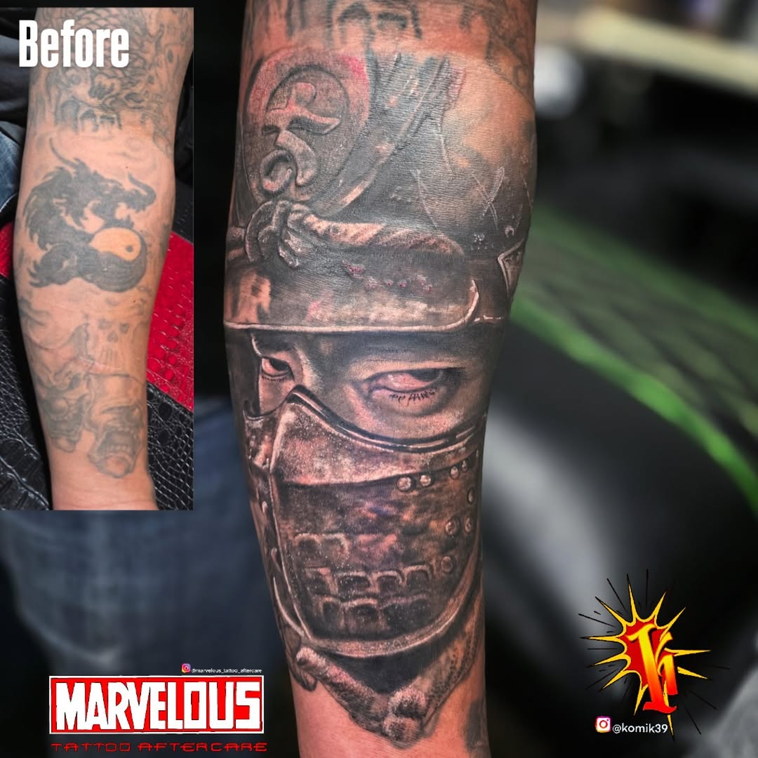 Tattoo by @komik39 — realism, dark_realism