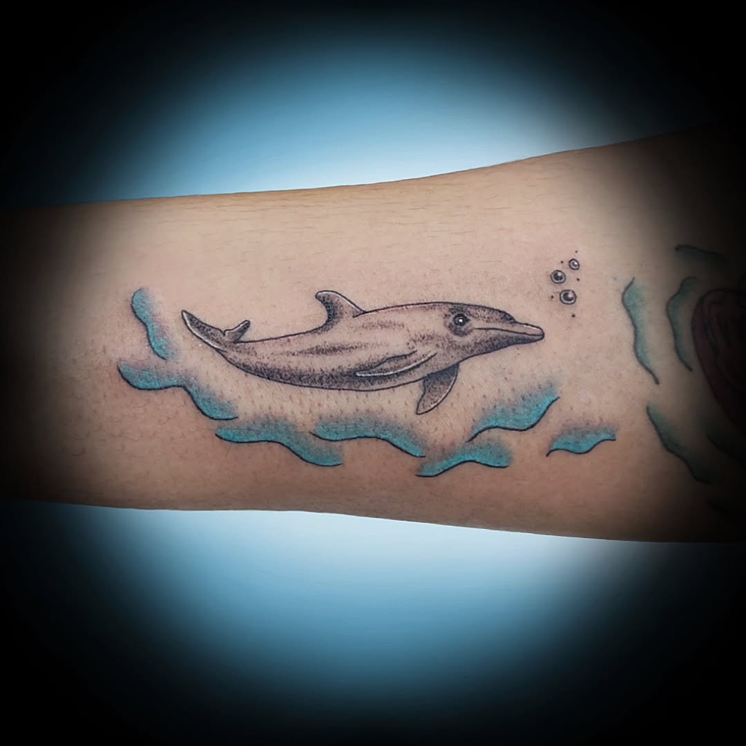 Tattoo by @julies.tattoos — illustrative, black_and_grey
