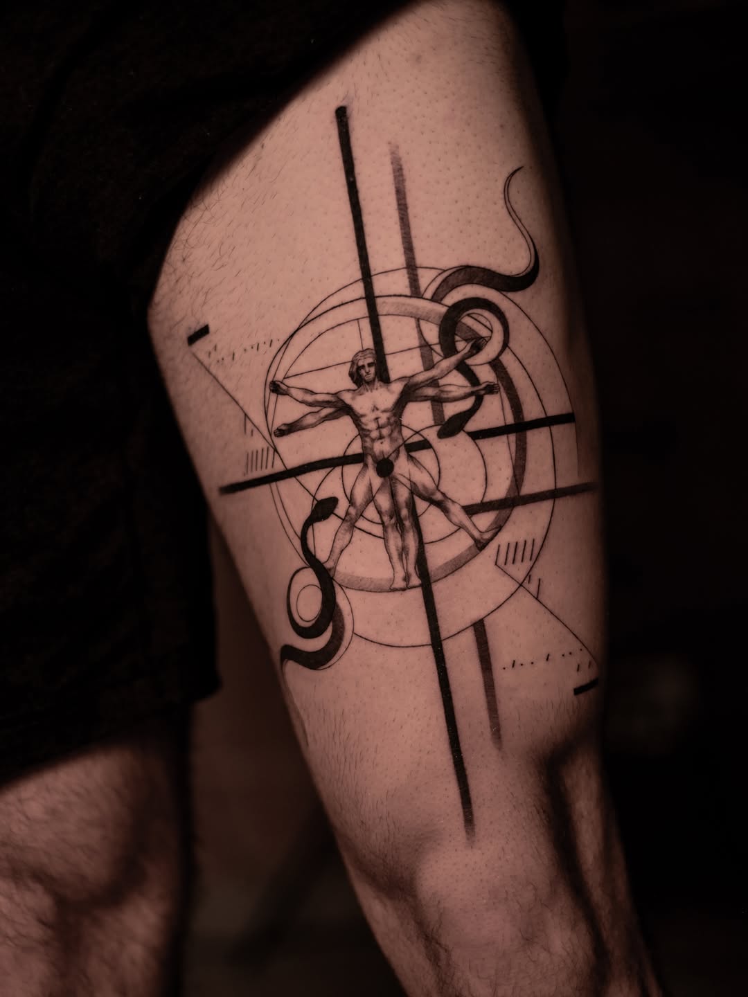 Tattoo by @markd_tattoo — black_and_grey, geometric