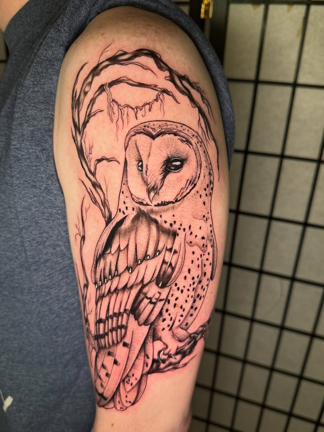 Tattoo by @seenaink — black_and_grey, illustrative