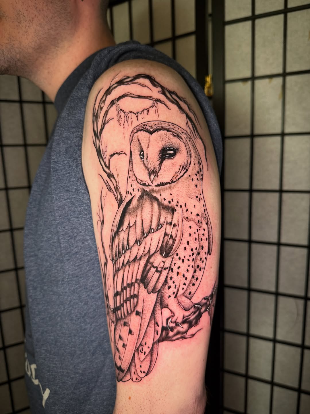 Tattoo by @seenaink — black_and_grey, illustrative