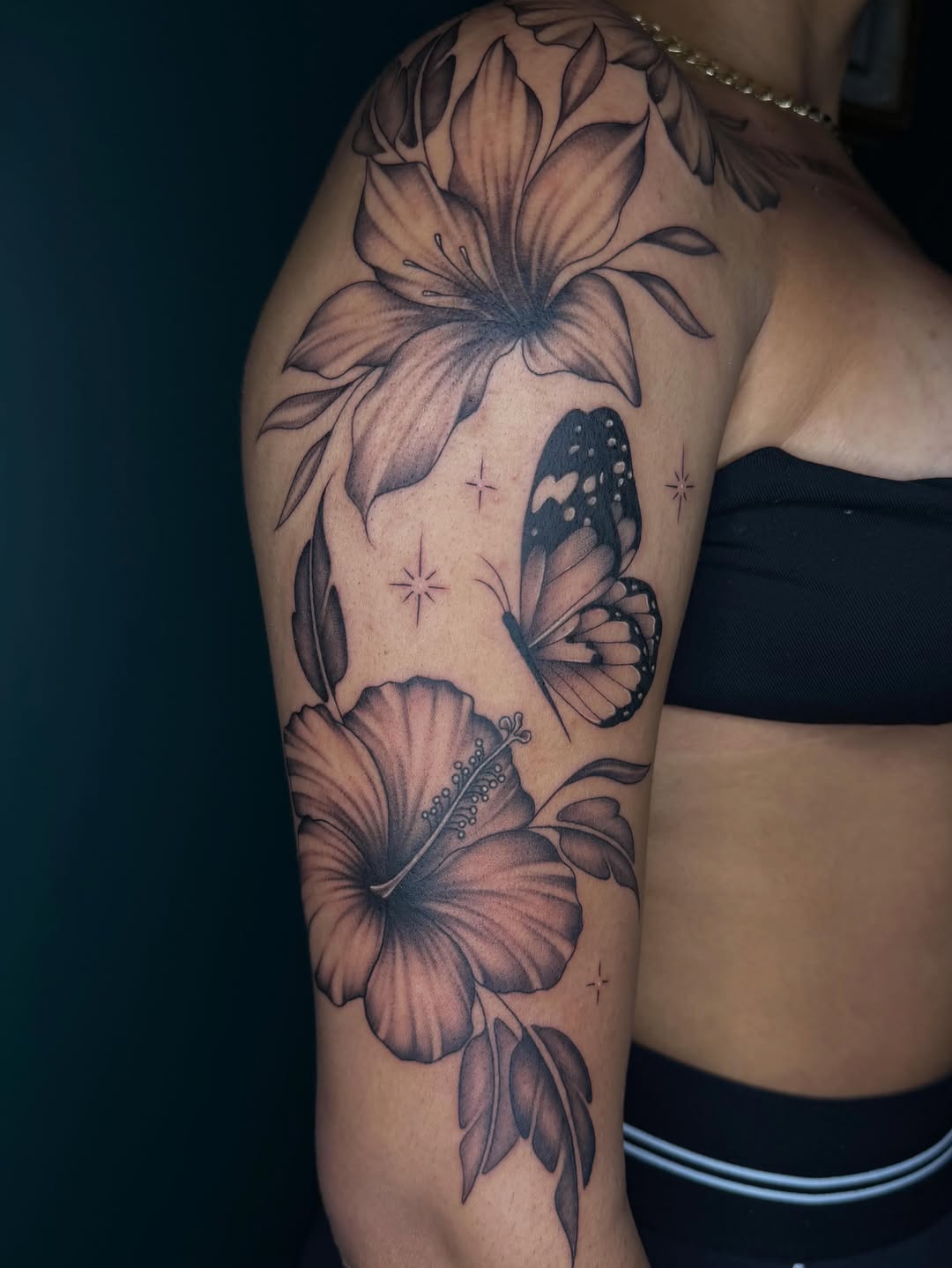 Tattoo by @tattedbytorii — black_and_grey, illustrative
