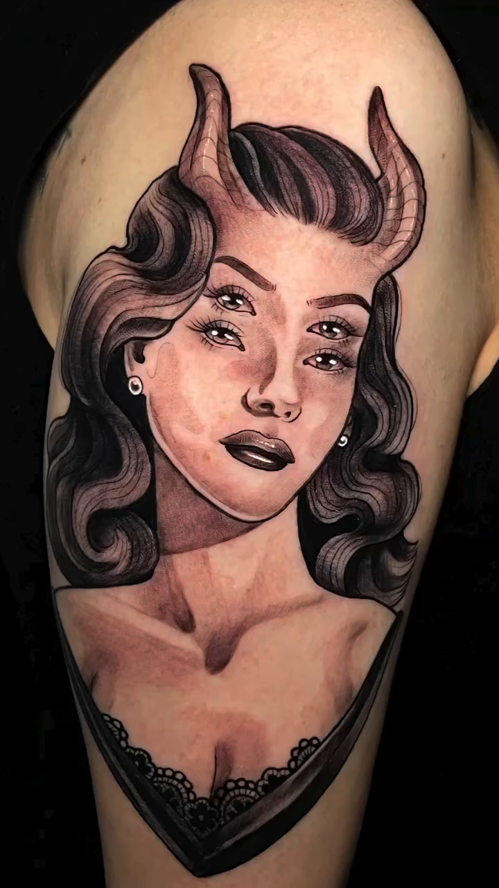 Tattoo by @babybishtattoos — realism, black_and_grey