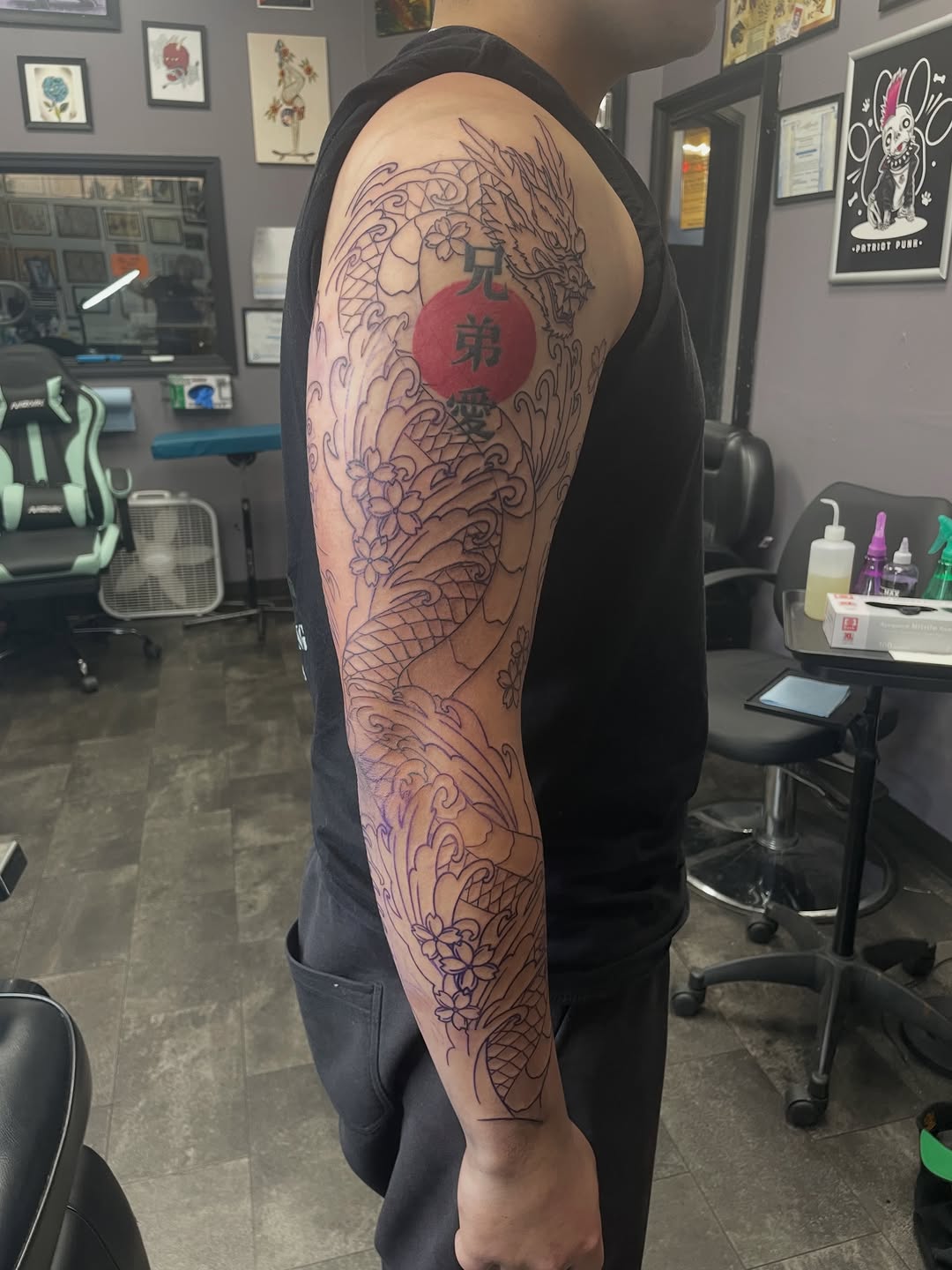 Tattoo by @artist_usual — japanese_irezumi, blackwork