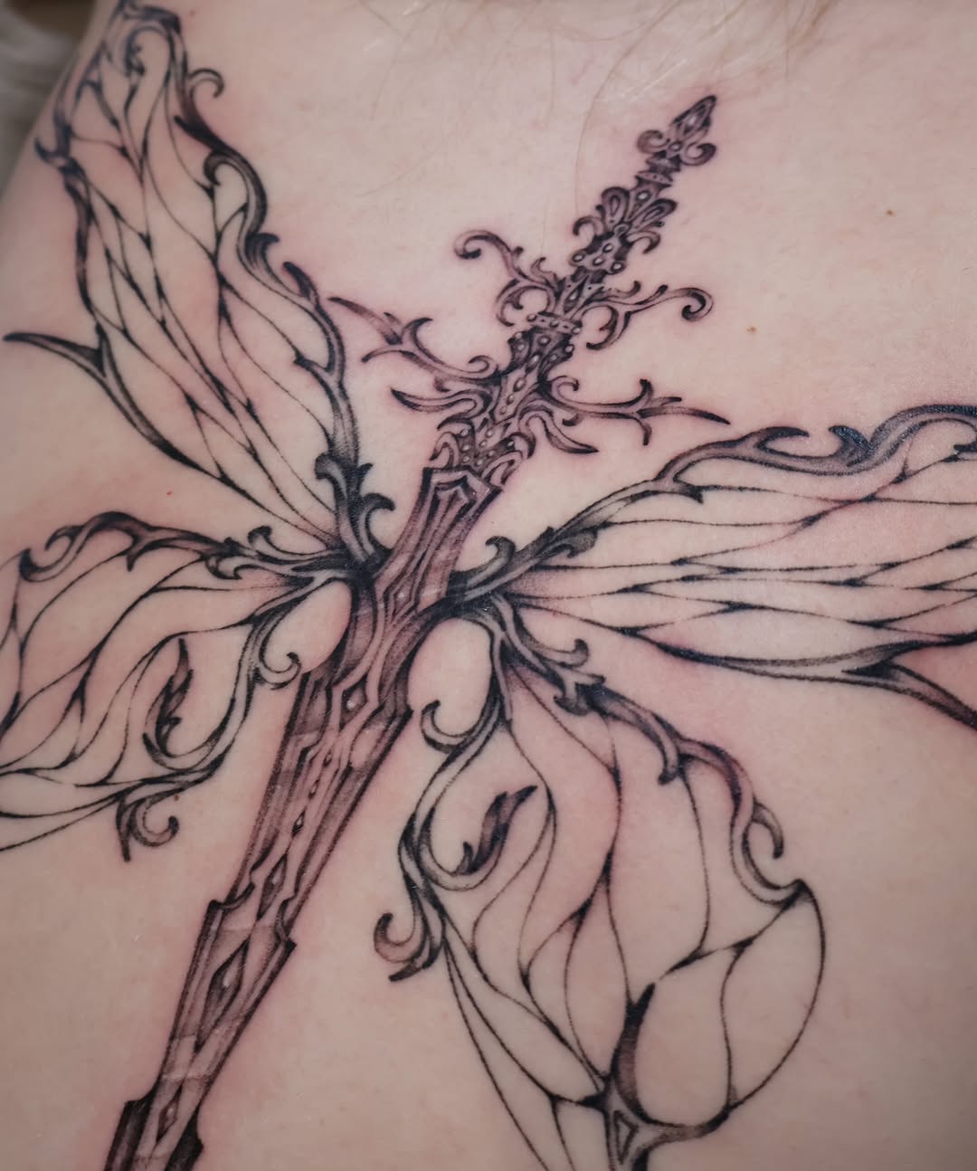 Tattoo by @zarmina_tattoo — black_and_grey
